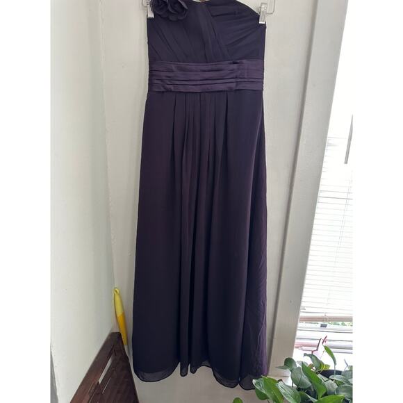 BILL LEVKOFF Girls Purple Bridesmaid Dress | Size 10 - Picture 2 of 4